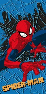 Ręcznik Plażowy 70X140 Spider-Man Niebieski Szybkoschnący - Okrycia kąpielowe dla dzieci - miniaturka - grafika 1