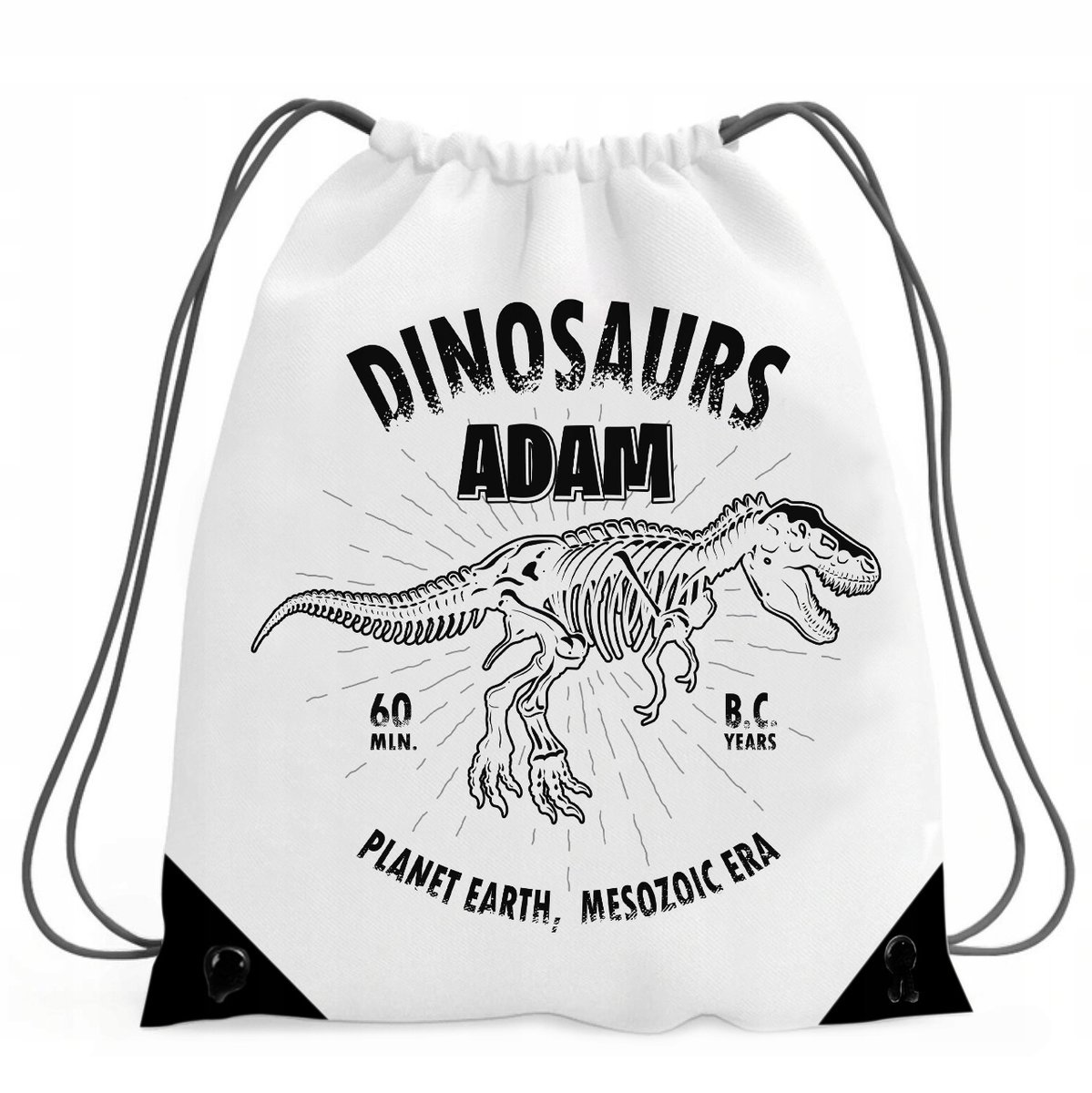 WOREK PLECAK DLA DZIECKA DO SZKOŁY DINOZAURY DINO T-REX PREZENT IMIĘ