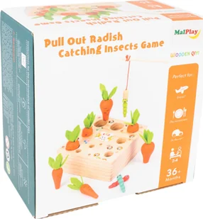 MalPlay Gra Zręcznościowa Dopasuj Marchewkę Drewniana - Gry planszowe - miniaturka - grafika 1