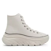 Sneakersy damskie - Sneakersy Skechers FUNKY STREET 177430 WHT Biały - miniaturka - grafika 1