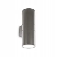 Lampy ogrodowe - Ideal Lux Kinkiet zewnętrzny GUN AP2 BIG antracyt 236858 236858/IL - miniaturka - grafika 1