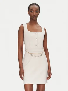 Rinascimento Sukienka koktajlowa CFC0124908003 Beżowy Regular Fit - Sukienki - miniaturka - grafika 1