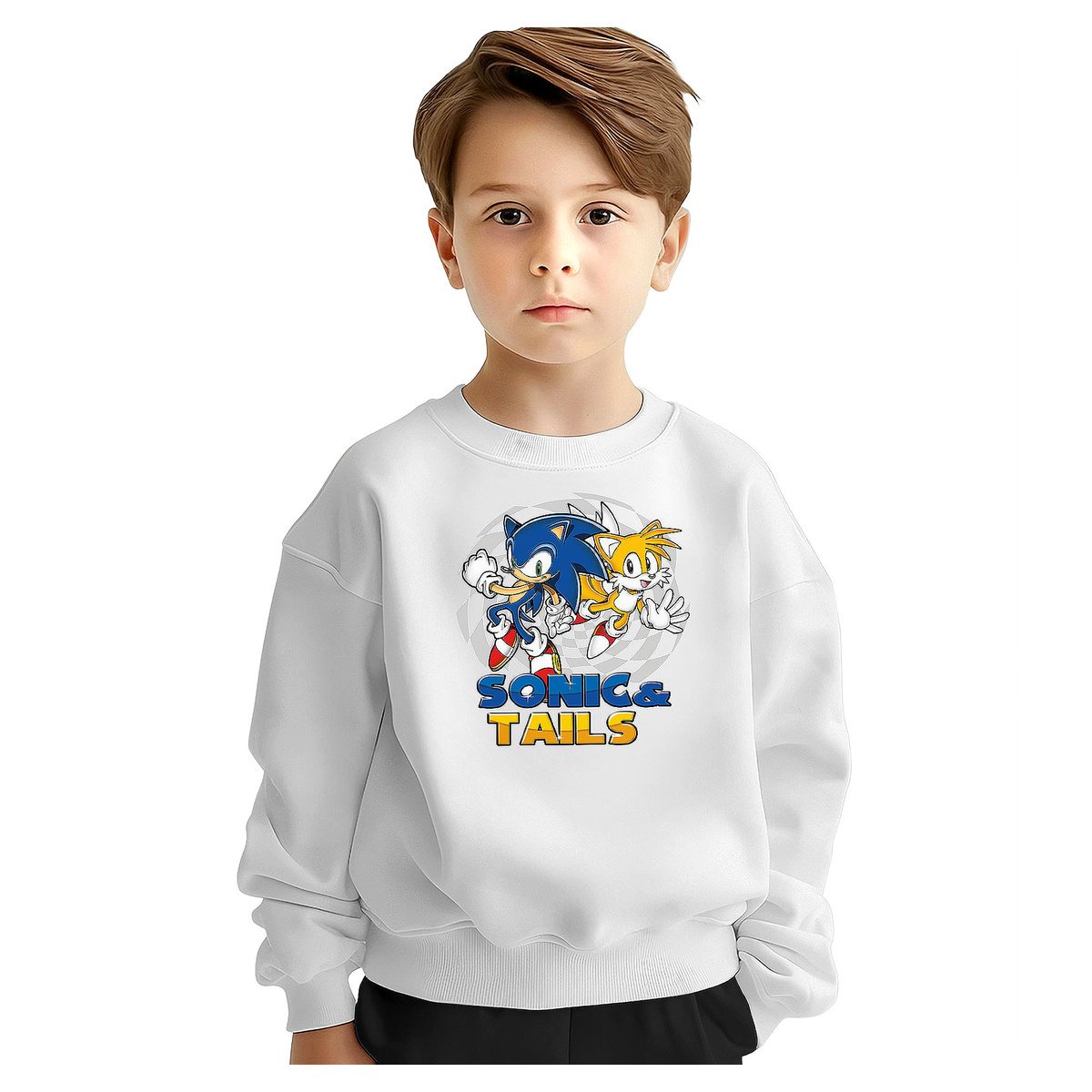 BLUZA DZIECIĘCA MŁODZIEŻOWA SONIC 146-152 WZORY PREZENT