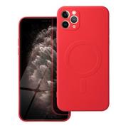 Etui i futerały do telefonów - OEM Futerał Silicone Mag Cover Do Iphone 11 Pro Max Czerwony - miniaturka - grafika 1