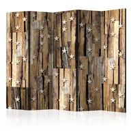 Parawany - Parawan 5-częściowy - Drewniany gwiazdozbiór II [Room Dividers] (rozmiar 225x172) - miniaturka - grafika 1