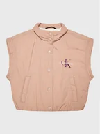 Kurtki i płaszcze dla chłopców - Calvin Klein Jeans Kamizelka Quilted IG0IG01816 Różowy Relaxed Fit - miniaturka - grafika 1