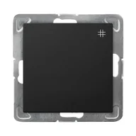 Wyłączniki światła i elektryczne - Ospel IMPRESJA Łącznik krzyżowy czarny metalik ŁP-4Y/m/33 ŁP-4Y/m/33 - miniaturka - grafika 1