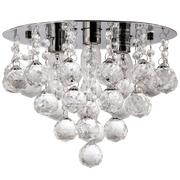 Lampy sufitowe - VEN Plafon LAMPA sufitowa VEN P-E 1437/3-30 kryształowa OPRAWA glamour crystal przezroczysta - miniaturka - grafika 1