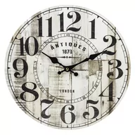 Zegary - Biały zegar ścienny Gama Ø34 cm - miniaturka - grafika 1