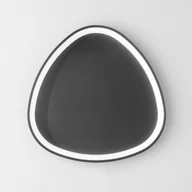 Lampy ścienne - Eco-Light Kinkiet LED Bezi, czarny, Ø 65 cm, aluminium, ściemniany, CCT - miniaturka - grafika 1