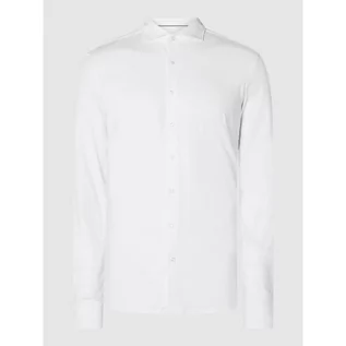 Koszule męskie - Koszula biznesowa o kroju super slim fit z dżerseju z bardzo długim rękawem - OLYMP No. Six - grafika 1
