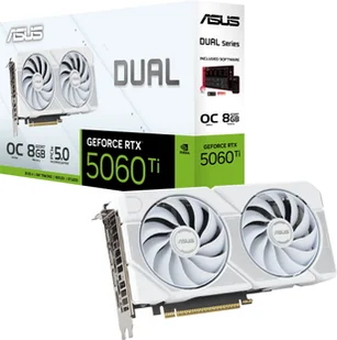 ASUS Dual -RTX5060TI-O8G-WHITE NVIDIA GeForce RTX 5060 Ti 8 GB GDDR7 90YV0MP5-M0NA00 - Karty graficzne - miniaturka - grafika 1