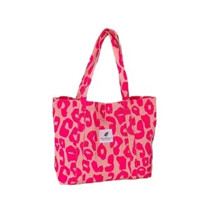 Torba Materiałowa Duża 58X44X10Cm Różowa Panterka Tp16 - Biżuteria dla dzieci - miniaturka - grafika 1
