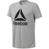 Koszulki męskie - Koszulka sportowa męska Reebok Workout Supremium - miniaturka - grafika 1