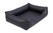 Legowiska dla psów - Ortopedyczne legowisko z ekoskóry Sofa Alicante Orthopedic dla psa Grzywacza 65x50 kolory ciemnoszary/czarny - miniaturka - grafika 1