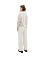 Spodnie damskie - TOM TAILOR Lea Straight Fit spodnie damskie, 16339-Clouds Grey, 42W / 32L - miniaturka - grafika 1