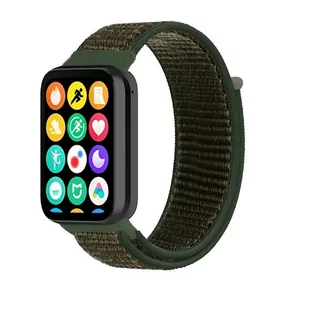 opaska pasek bransoleta NYLON Xiaomi Mi Band 8 PRO / Redmi Watch 4 army green - Akcesoria do smartwatchy - miniaturka - grafika 1