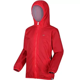 Regatta Kinder Lever Ii' Giacca Shell Leggera Impermeabile Con Cappuccio Jacket, Coral Blush, 43894 - Kurtki i płaszcze dla dziewczynek - miniaturka - grafika 1