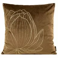 Poszewki na poduszki - Euro Firany Poszewka Eurofirany Velvet BLINK19 Brązowy 45x45 1216991 - miniaturka - grafika 1