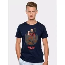 Koszulka męska Nie ma lipy Kochanowski granatowa XL Nowa - Moda i uroda - miniaturka - grafika 1