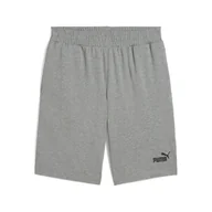 Spodnie sportowe męskie - Męskie szorty Essentials 10" z logo No. 1 z dżerseju PUMA Medium Gray Heather - miniaturka - grafika 1