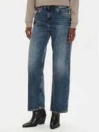 Spodnie damskie - Pepe Jeans Jeansy PL204699 Granatowy Loose Fit - miniaturka - grafika 1