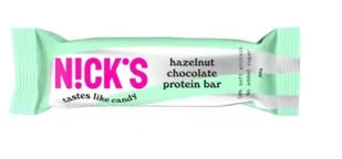 NICK`S Baton Protein Czekolada Orzech laskowy 50g - Batoniki - miniaturka - grafika 1