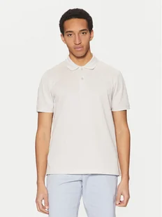 Calvin Klein Polo K10K114475 Beżowy Regular Fit - Koszulki męskie - miniaturka - grafika 1