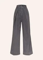Spodnie damskie - Boss Jeansy Wide Leg Central 3.0 grau - BOSS - miniaturka - grafika 1