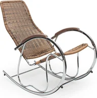 Fotele - Profeos Fotel bujany Belix - brązowy - miniaturka - grafika 1