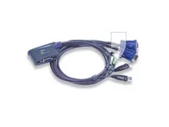 Adaptery i przejściówki - Aten Przełącznik KVM CS62U-A7 2-portowy USB VGA/Audio 1.8m CS62U-A7 - miniaturka - grafika 1