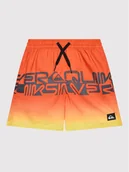 Spodenki damskie - Quiksilver Szorty kąpielowe Word block 14" EQBJV03403 Czerwony Regular Fit - miniaturka - grafika 1