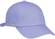 Czapki i chusty sportowe męskie - Czapka z Daszkiem Damska Uni Cotton by Seeberger, fioletowy, One Size - miniaturka - grafika 1
