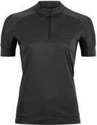 Pozostała odzież dla rowerzystów - Cube AM SS Half Zip Jersey Women, black - miniaturka - grafika 1