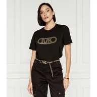 Koszulki i topy damskie - Michael Kors T-shirt GROMMET EMPIRE | Regular Fit - miniaturka - grafika 1