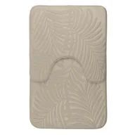 Dywaniki łazienkowe - Komplet dywaników łazienkowych FLORYDA 2 sztuki beżowy - miniaturka - grafika 1