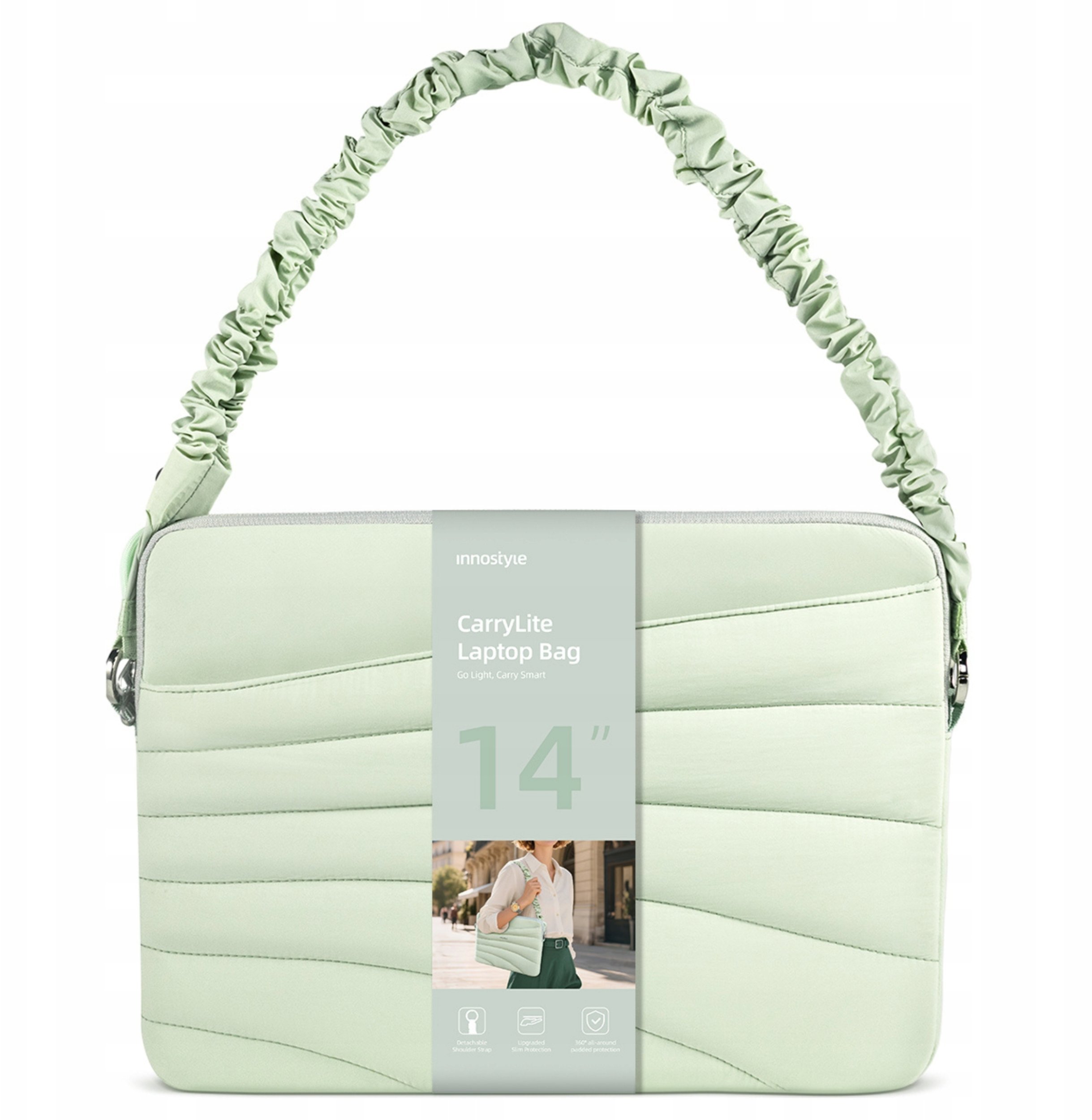 Torba Innostyle INNOSTYLE TORBA NA LAPTOPA 13 14 WODOODPORNA CARRYLITE ELASTIC STRAP