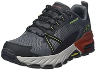 Buty trekkingowe męskie - Skechers Męskie buty trekkingowe Max Protect, Syntetyczna siateczka, wykończenie ze skóry Charcoal, 41 EU - miniaturka - grafika 1