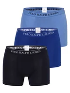 Majtki męskie - Polo Ralph Lauren Obcisłe bokserki pakowane po 3 szt. Mężczyźni Bawełna niebieski jednolity, S - miniaturka - grafika 1