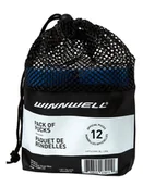 Pozostały sprzęt i akcesoria do ćwiczeń - Krążek hokejowy WinnWell  blue JR lightweight (6 pcs) - miniaturka - grafika 1