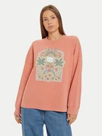 Bluzy damskie - Roxy Bluza East Side ERJKT04191 Różowy Boxy Fit - miniaturka - grafika 1
