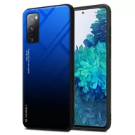 Etui i futerały do telefonów - Pokrowiec Do Samsung Galaxy S20 FE Etui w NIEBIESKO - CZARNY TPU Obudowa Case Cover Plecki Ochronny Cadorabo - miniaturka - grafika 1