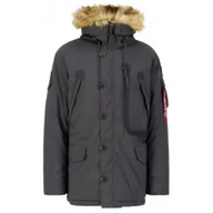 Odzież taktyczna i umundurowanie - Kurtka z kapturem Alpha Industries Polar Jacket 123144 684 - Vintage Grey  L - miniaturka - grafika 1