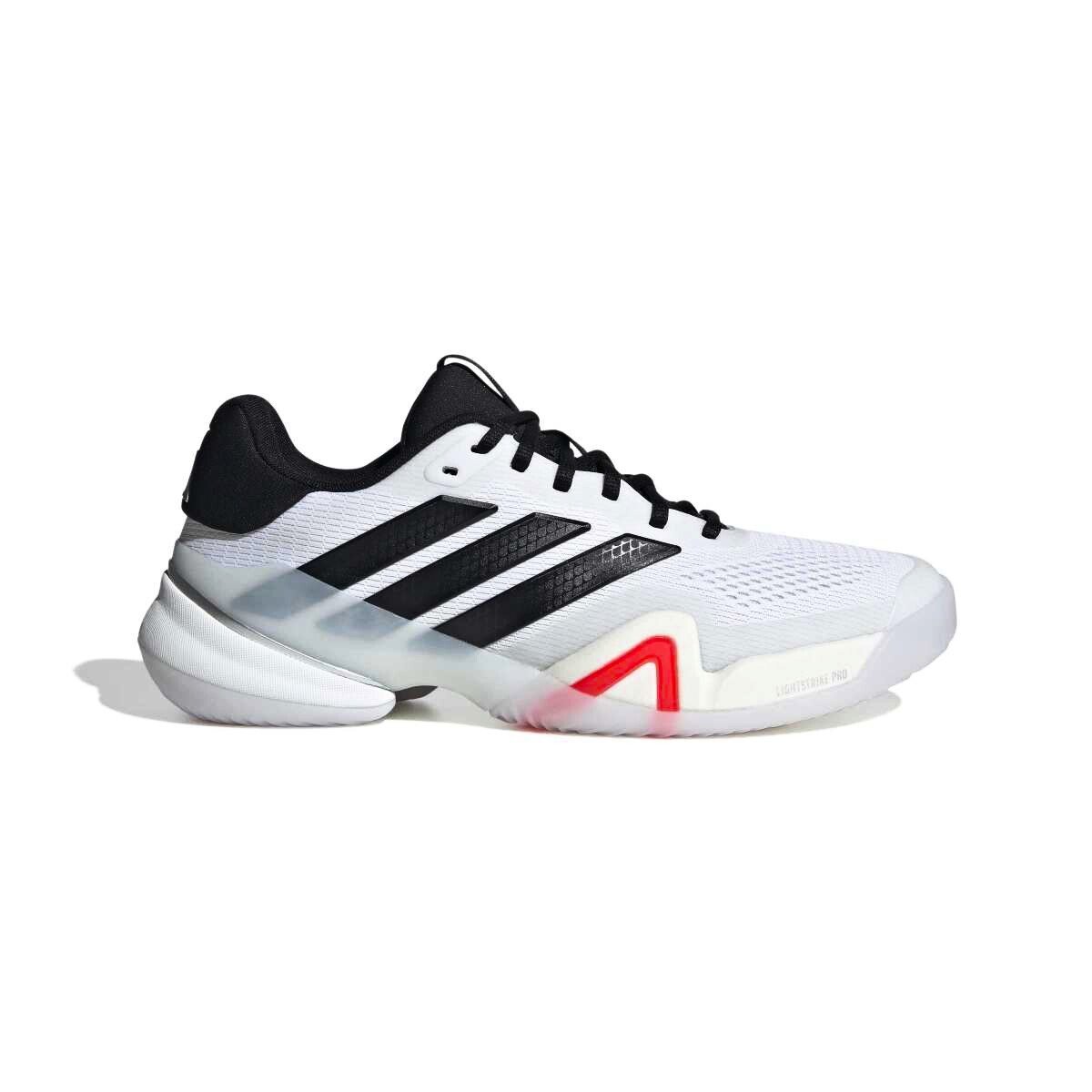 Męskie buty tenisowe adidas Barricade 14 Tennis Shoes Ftwr White/Core Black/Lucid Red EUR 44 2/3
