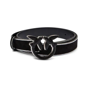 Pinko Skórzany pasek LOVE BERRY H3 - Paski - miniaturka - grafika 1