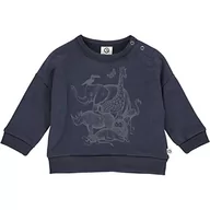 Bluzy dla dziewczynek - Müsli by Green Cotton Bluza dziecięca Boy's Savannah Night Blue, 92 - miniaturka - grafika 1