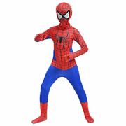 Stroje karnawałowe - Super Hero Spiderman Cosplay Dla dzieci Fantazyjna sukienka Kombinezon Xmas Prezenty-1 niebieski czerwony 160-170cm - miniaturka - grafika 1
