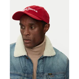 Czapka z daszkiem Pepe Jeans PM040548 Czerwony - Czapki męskie - miniaturka - grafika 1