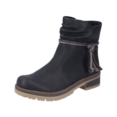 Rieker Damskie botki Ankle Boots Y7463, damskie botki, Czarny 00, 40 EU