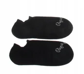 Skarpetki męskie - Pepe Jeans Skarpetki Stopki Bawełniane Czarne Z Logo 3 Pak 41-46 Awc - miniaturka - grafika 1